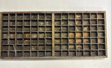 Antique Wooden Type Case