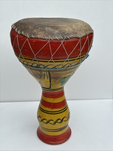 Carved wooden djembe bongo - wooden,