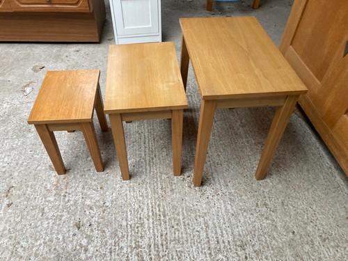Brown nest tables with - brown, 3