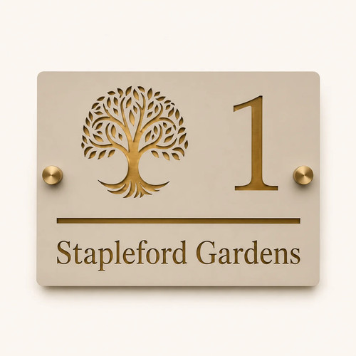 Personalised house number sign - personalised,