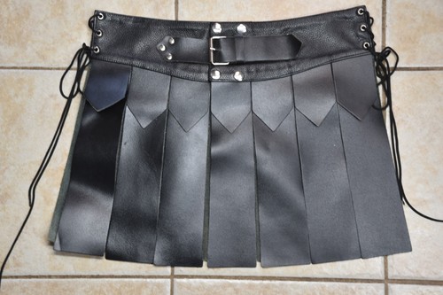 Vintage leather maniacs kilt - leather,