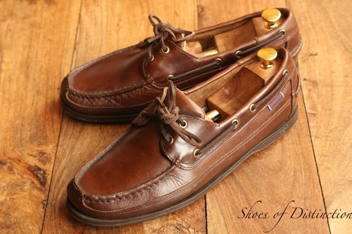 Sebago brown leather - brown, deck