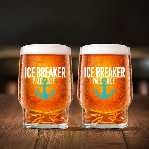 Ice breaker pint glasses - breaker,