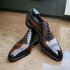 Handmade Brown Oxford Genuine