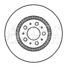 2x Brake Discs Vented For