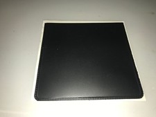 car logo permit holder - BLACK OD 96 x 96 -permit holders- VW + WHITE print