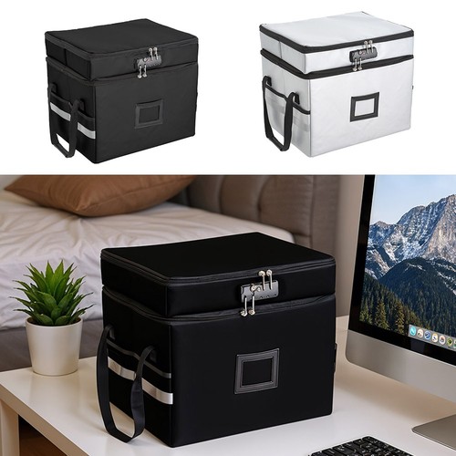 Fireproof document box with - document,