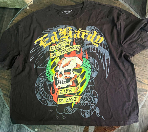 Vintage hardy black skull - vintage,