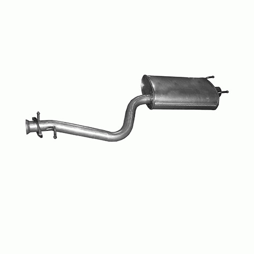 Exhaust rear silencer for - silencer,