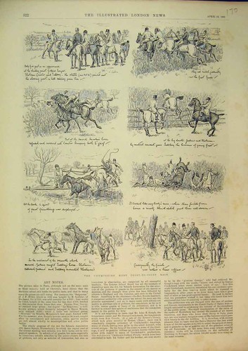 Original old antique print - old,