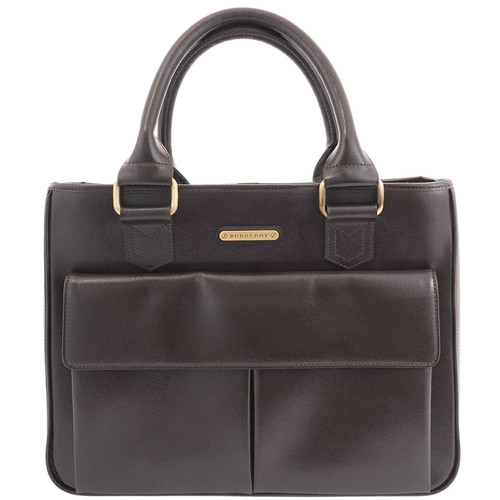 Burberry tote check leather - check,