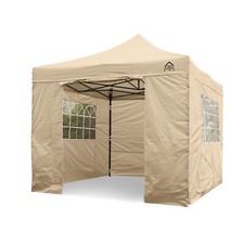 All Seasons Gazebos 3mx3m Heavy Duty Waterproof Pop up Gazebo 4 Side Walls