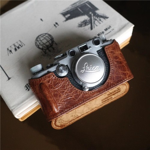 Leather camera bag half - leather,