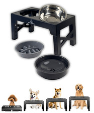 Raised Dog Bowls With Slow