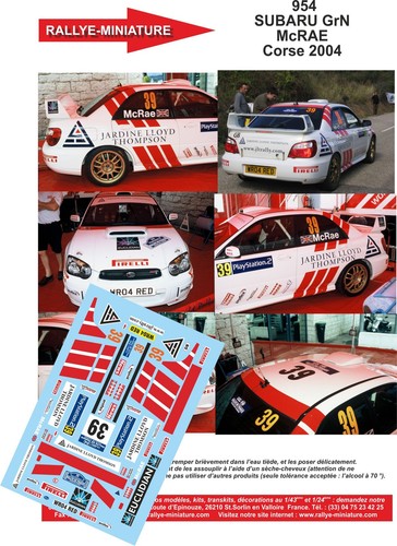 Decals ref 0954 subaru - decals,