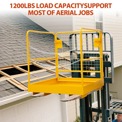 Forklift safety cage work - safety,