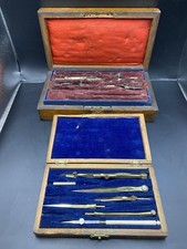 Vintage Draughtsman Architect Technical Drawing Sets in Original Wooden Box