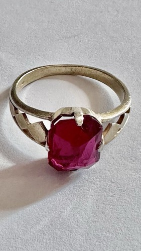 Vintage soviet ring 875 silver - vintage,