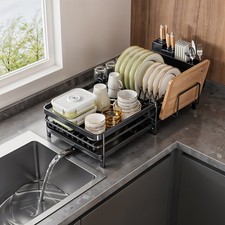 Dish Drainer Rack w/ Drip Tray