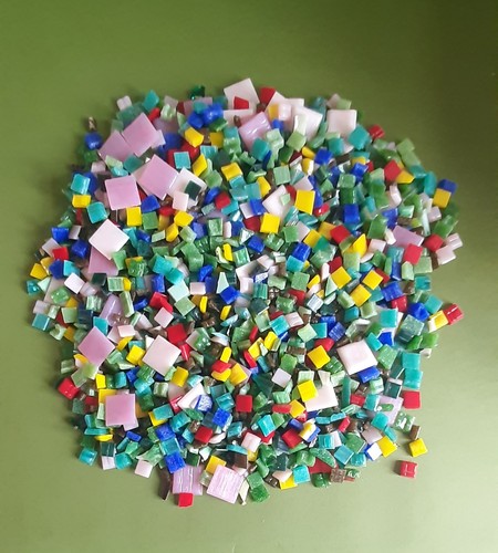1kg mosaic glass craft tiles - 1kg,