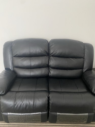 Leather recliner seater sofa - seater,