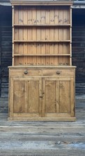 ANTIQUE Solid PINE DRESSER, Cabinet, Hutch, Sideboard, Cupboard, Farmhouse, Old
