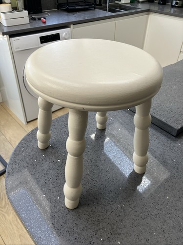 Vintage wooden milking stool - vintage,