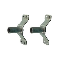 2 x Ifor Williams HB403 HB506 & HB511 Front Ramp Hinge Pin Tube Bracket WA00052