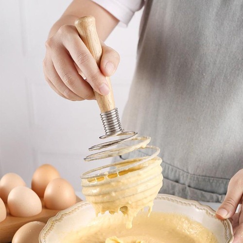 Stainless steel egg mixer - steel,