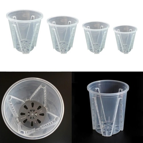 16cm orchid pot - 10/12/14/16cm, clear