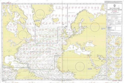 5124 routeing chart - 10, north