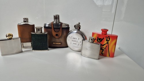 Vintage hip flask job - vintage, lot