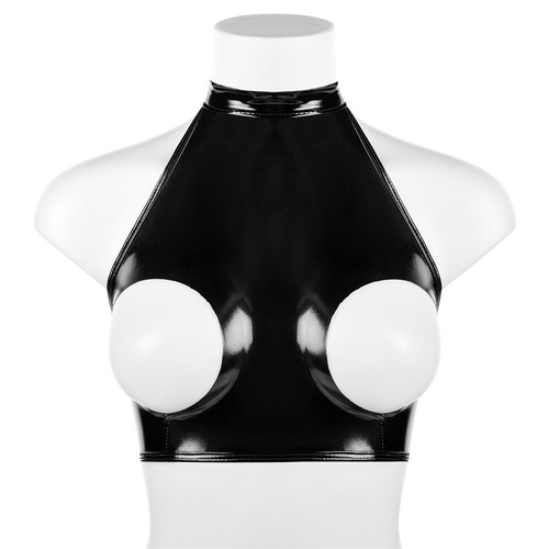 Womens sexy nipples open - open, pvc