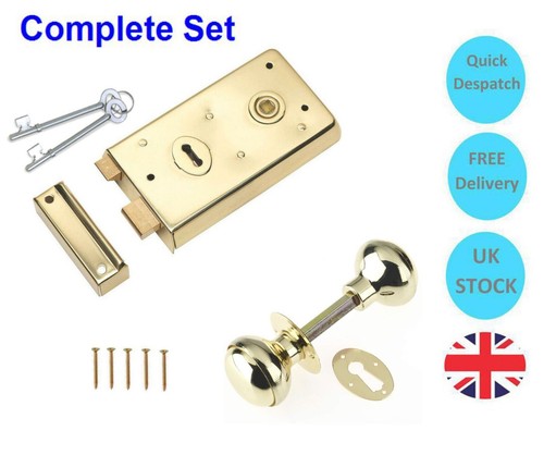 Rim sash lock door knob - rim,