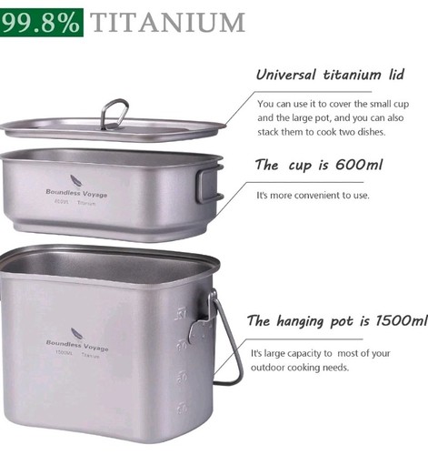 Titanium mess kit - mess,
