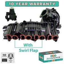 INTAKE MANIFOLD WITH ACTUATOR MOTOR SWIRL FLAP FOR BMW 1 SERIES E82 E87 E88