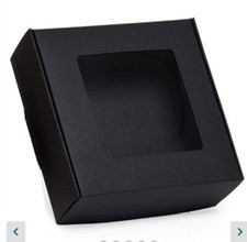 5 In X 5 In X 1-3/4 In Black Window Tuck Top Box (3 Cases) 300 Total 