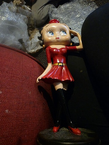 Betty boop figurine with - with, red