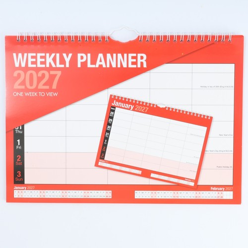 2027 weekly planner - weekly, calendar