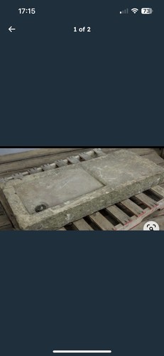 Victorian york stone sink - stone,