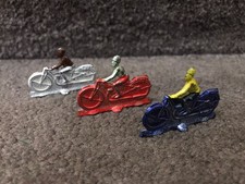 3 Small Metal (Lead?) motorcycle models