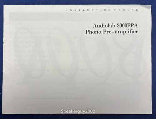 Original audiolab 8000ppa - original,