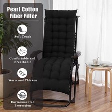 UK Sun Lounger Cushion Bench Chair Sunbed Garden Recliner Replacement Anti Slip