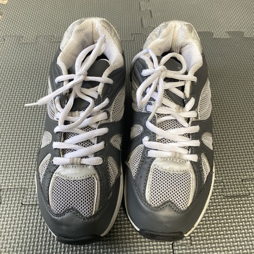 Grey white trainers - grey, &