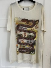 Rare Gucci snake printed t shirt Size L