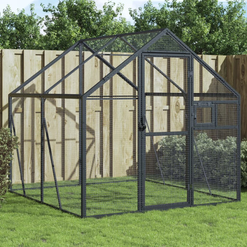 Aviary anthracite 79x2x1 85m - aviary, 1.79x2x1.85m