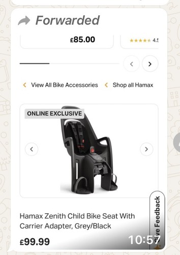 Hamax zenith child - zenith, seat