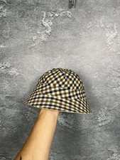 Vintage 90s Aquascutum Reversible Checkered Panama Hat