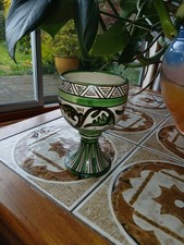 Vintage Spanish Pottery Goblet