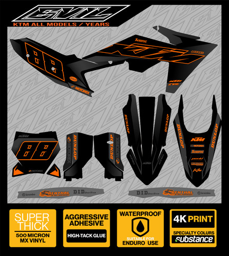 Graphics kit ktm sx - mx,